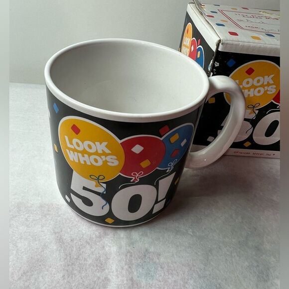 Vintage 1989 Frances Meyer “50” Birthday Mug in Box - Picture 2 of 7
